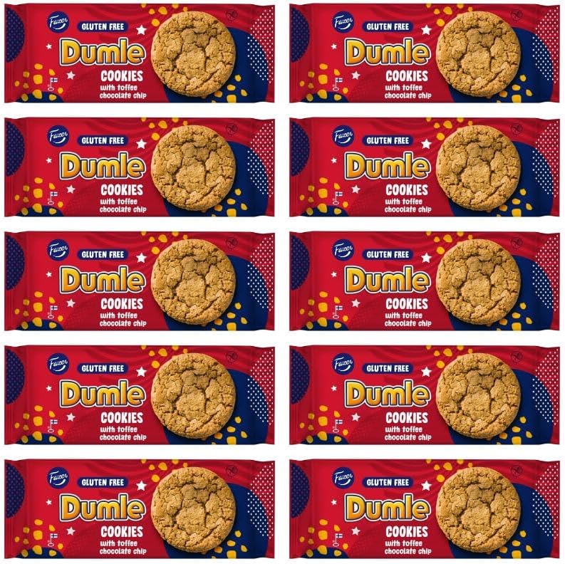 Fazer Dumle Glutenfree Cookies 10 Packs of 140g 49oz