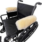 Sheepskin Ranch Sofsheep Real Sheepskin Armrest Covers for Wheelchairs & Office Chairs – Soft Cushion Arm Pads for Pressure Relief, Comfort & Support