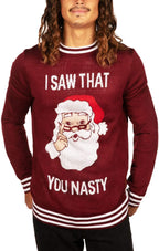 Tipsy Elves Men's Ugly Christmas Sweaters - Funny Christmas Sweaters for Men - Fun Holiday Pullovers