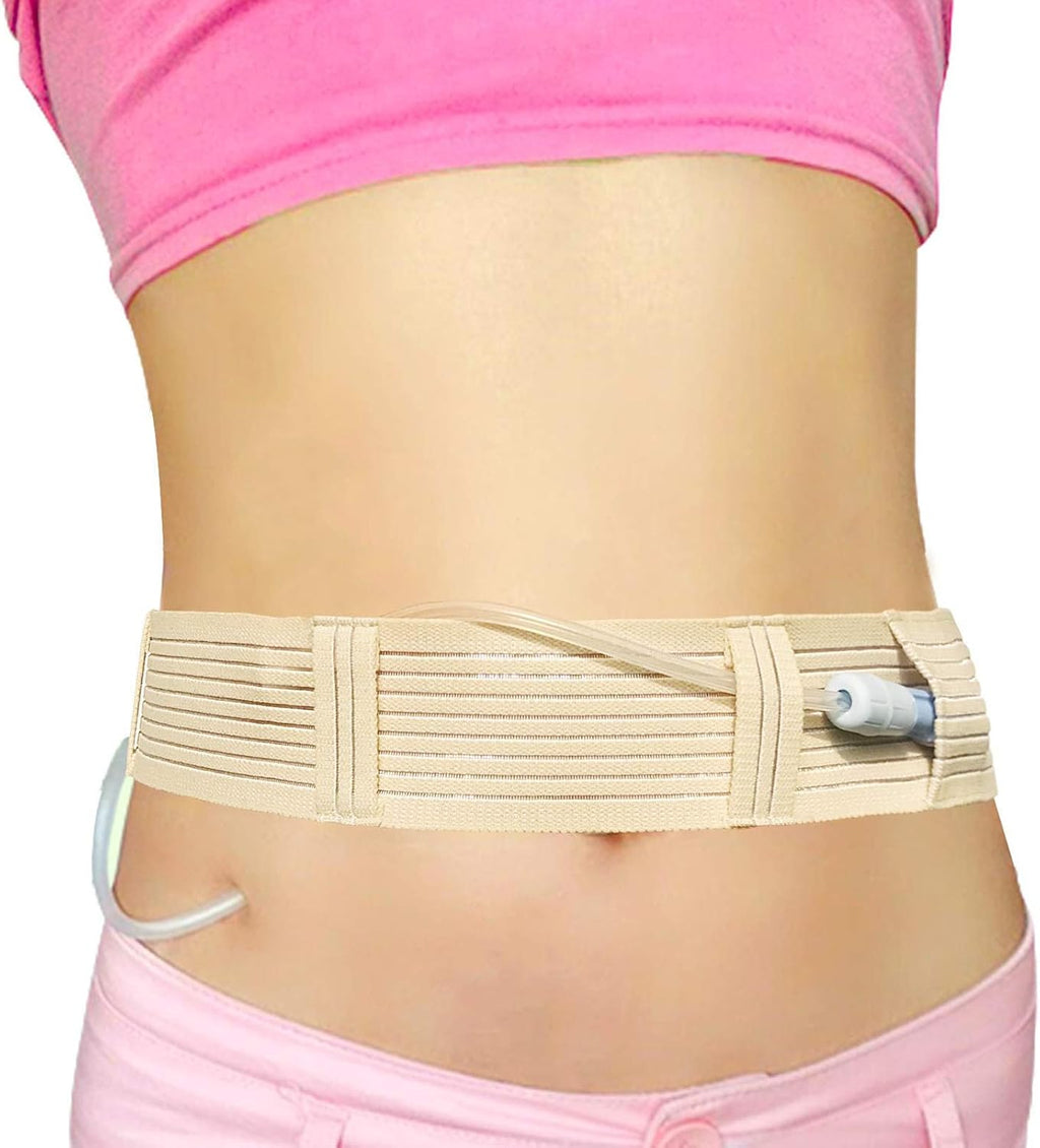 PD Catheter Holder Belt for Women & Men | Peritoneal Dialysis Accessories | Feeding Tube Belt | Dialysis Accessories | Ostomy Belt | Lanyard,L