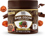 ChocZero Vegan Cocoa Hazelnut Spread – Sugar Free, Keto Friendly, Low Carb Chocolate Dessert & Bread Topping, Gluten Free, High Fiber, 12 oz Jar