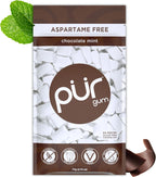 PUR Gum | Aspartame Free Chewing Gum | 100% Xylitol | Natural Chocolate Mint Flavored Gum, 55 Pieces (Pack of 1)