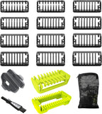 Guide Comb 0.5/1/1.5/2/2.5/3/3.5/4/4.5/5/7/9 MM for Norelco Trimmer Shaver, Hybrid Electric Trimmer Guards. 17 Pack