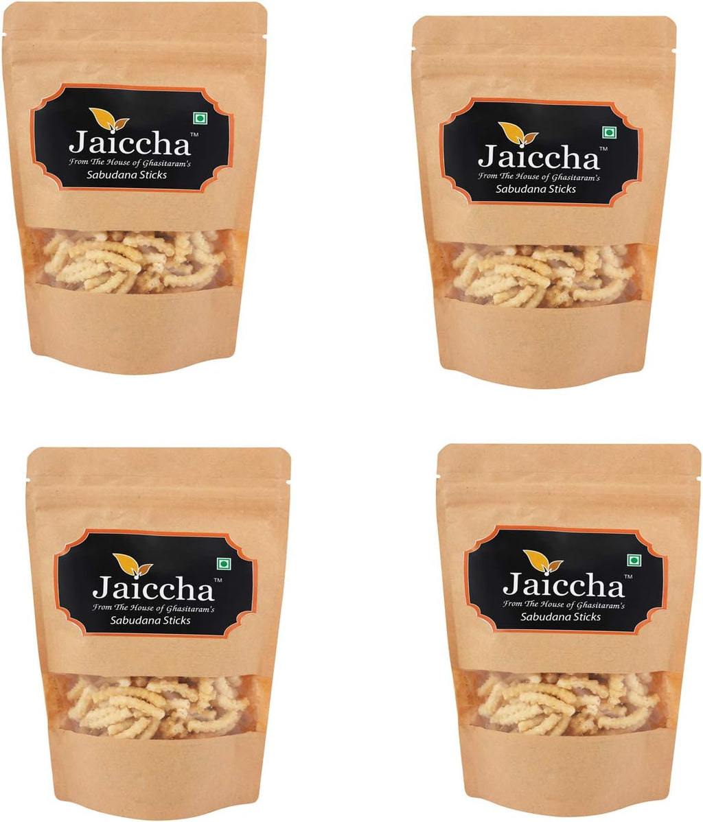 Jaiccha Ghasitaram Namkeen - Sabudana Sticks 800 GMS in Brown Paper Pouch
