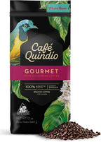 Cafe Quindio Medium Roast 100% Colombian Excelso Whole Bean Arabica Coffee (12 Ounce (Pack of 1), Gourmet)