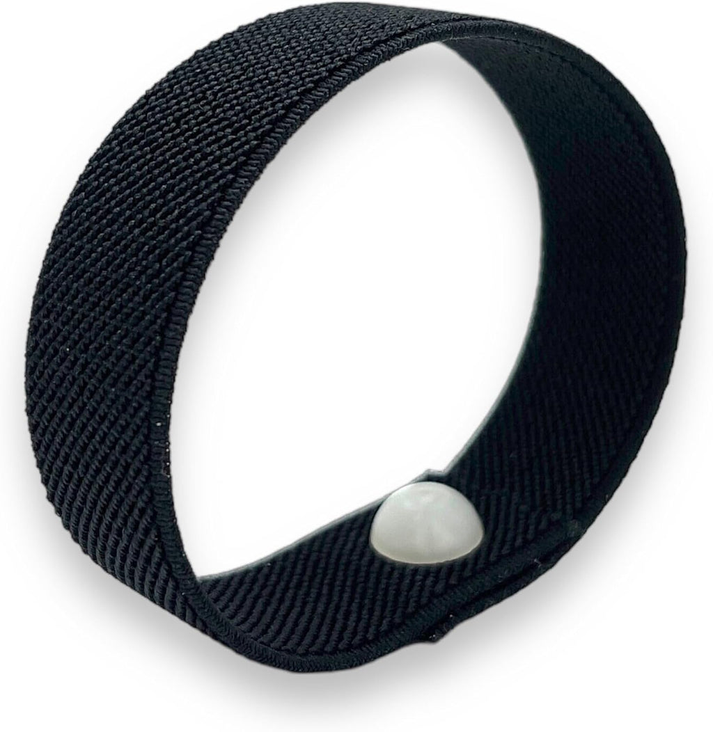AcuBalance Women's Menopause Relief Wristband - Black Cooling Acupressure Bracelet for Hot Flashes, Sleep, Mood, and Daily Support - Stretch Slip-On Comfort