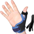 Velpeau Thumb Wrist Support Brace, CMC Thumb Spica Splint for Arthritis Pain, De Quervains Tenosynovitis, Trigger Thumb, Tendonitis, Sprain, Fits Both Left or Right Hands (Plastic Insert Version, M)