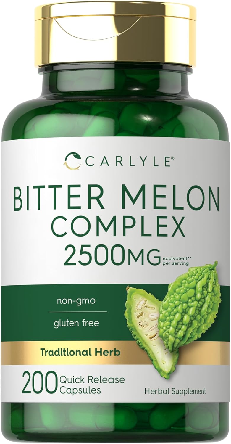 Carlyle Bitter Melon Capsules | 200 Count | Non-GMO & Gluten Free Extract | Complex Supplement