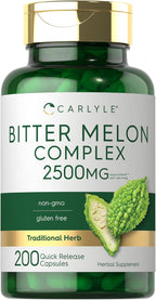 Carlyle Bitter Melon Capsules | 200 Count | Non-GMO & Gluten Free Extract | Complex Supplement
