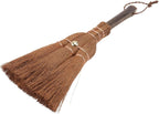 Mini Natural Palm Broom 24cm Small Handheld Cleaning Brush for Tea Ceremony Desktop Household Use