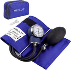 LotFancy Manual Blood Pressure Cuff Adult, Professional BP Cuff, Sphygmomanometer with Carrying Case for Home Medical, Nursing Student, Doctor, Nurse, Blue
