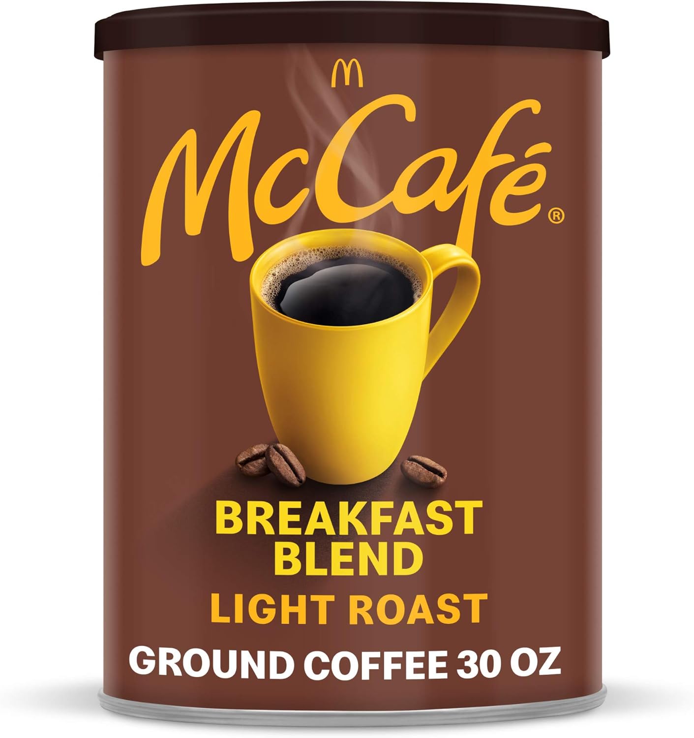 McCafe Breakfast Blend, Light Roast Ground Coffee, 30 oz Canister