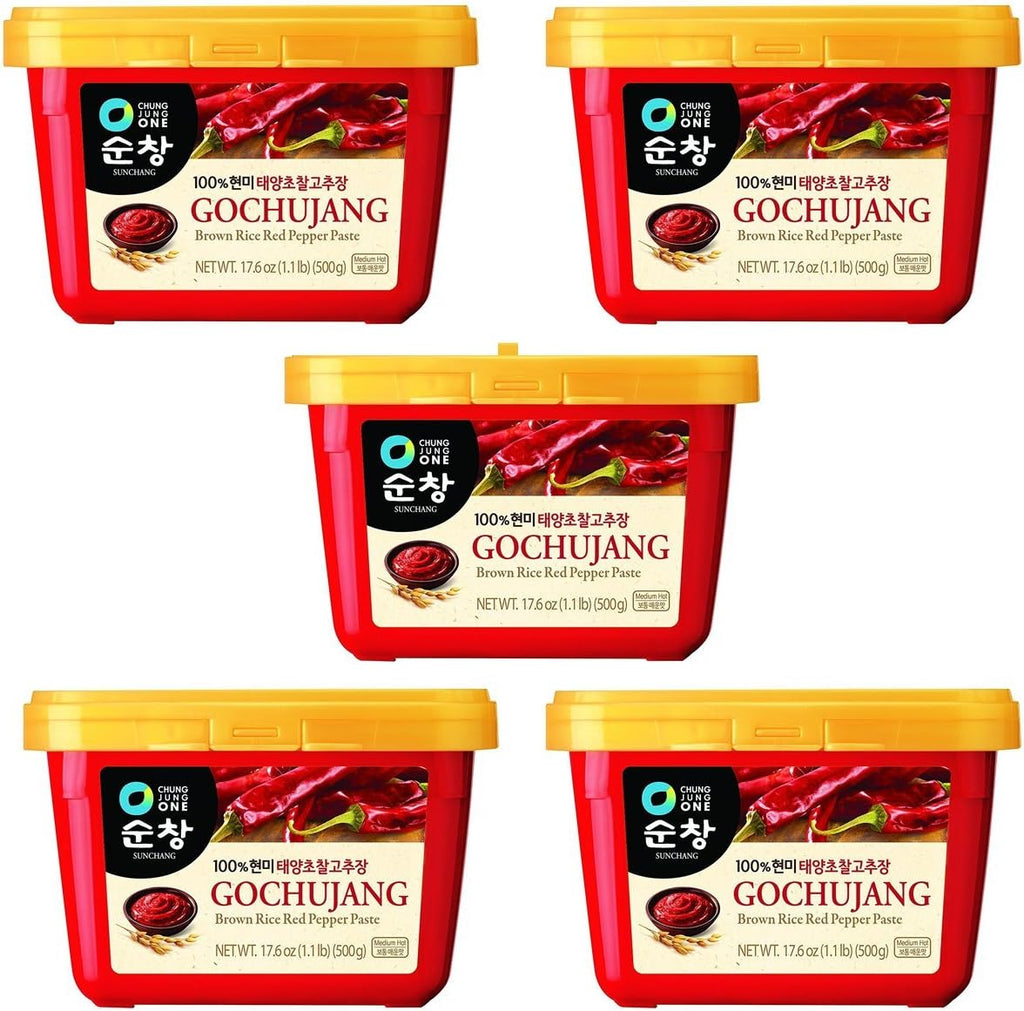 Sunchang Red Pepper Paste with brown rice (Gochuchang, Mild) (5pack)