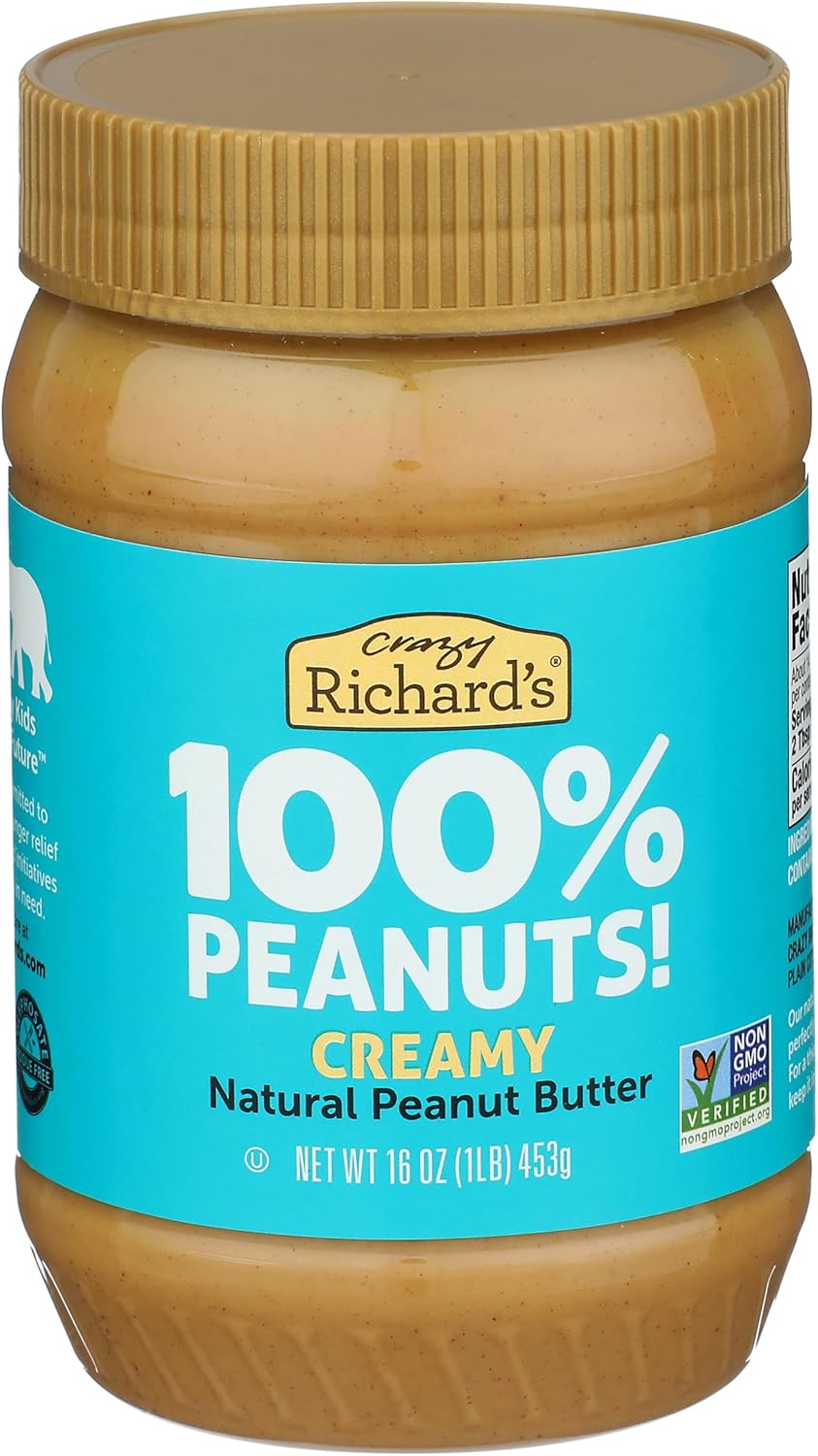 Crazy Richard's NUT_BUTTER (16 Ounce (Pack of 1), Creamy)