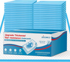 BIGGMED Tear-Resistant Incontinence Bed Pads 40'' x 36'' (50 Count ) with 130 Gram Heavy Duty Disposable Underpads Chucks Pads for Adults, Kids & Elderly | Protection Pads for Bed, Sofa, and Chair