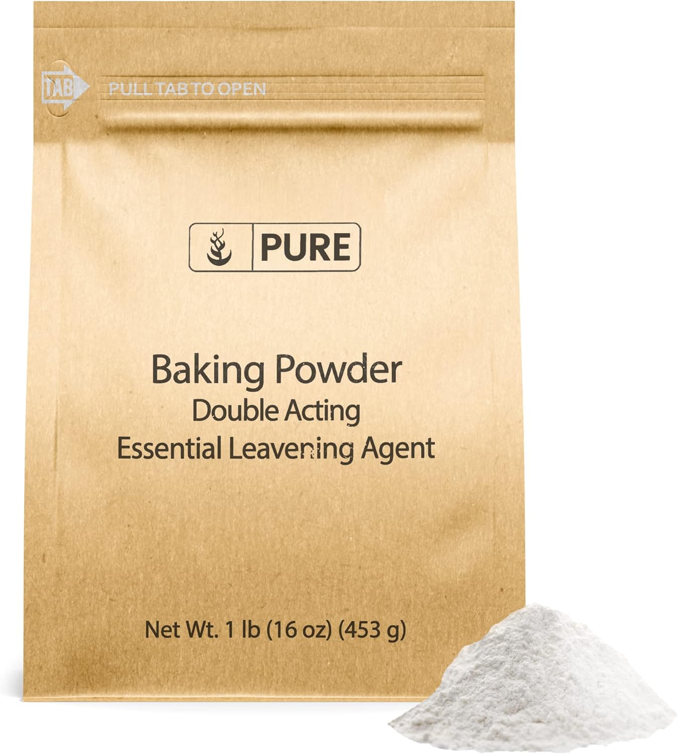 Pure Original Ingredients Baking Powder (1 lb) Double Acting, Leavening Agent, Cakes & Biscuits