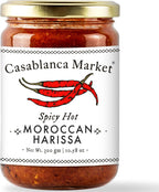 Casablanca Market Harissa Gourmet Hot Sauce –Harissa Sauce – Moroccan North African Spice Best Hot Sauce Gift Harissa Seasoning – Harissa Spice Red Hot Sauce – Harissa Paste Hot Sauces (10.5oz)