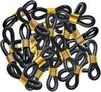 40 Pieces Eyeglass Chain Ends Adjustable Rubber Spectacle End Connectors for Eye Glasses Holder Necklace Chain