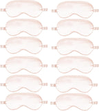 12PACK Silky Sleep Masks Satin Eye Mask Silk Eyes Cover for Sleeping Blackout Eyeshades Soft Blindfold Travel Nap Gifts