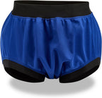Adult Plastic Diaper Covers Waterproof, Leakproof Rubber Incontinence Pants Washable, High Waist Women Underwear Overnight (Blue, Large)