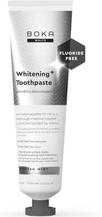 Boka Fluoride Free Toothpaste, Nano Hydroxyapatite Toothpaste, Appropriate for Sensitive Teeth, for Adult, Kids Oral Care - Whitening* Refresh Mint, 4 Fl Oz 1Pk