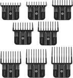 8 Premium Trimmer Guards Fits for BaBylissPRO Barberology Outlining Hair Trimmers (FX787) and LoPROFX Trimmers (FX726), Replacement Guards with Metal Spring Clip - From 1/32-5/4 inch with Organizer