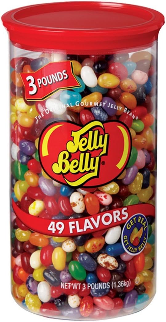 Jelly Belly Jelly Beans, Assorted Flavors, 3 lb Tub