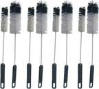 NewFerU Wire Bottle Cleaning Brush Set Small Large Thin Long Handle, Utility Cleaner Bendable Flexible for Narrow Neck Skinny Spaces of Water Beer Wine Baby Bottles Pipe Tube Flask Decanter (8)