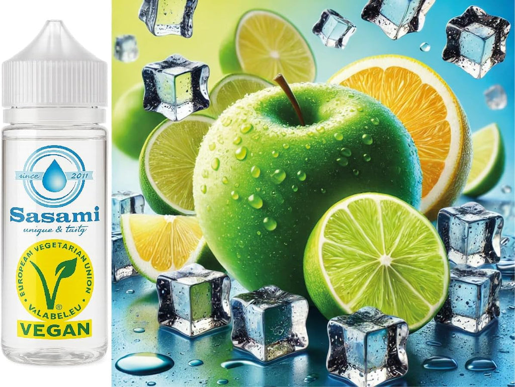 Citrus Cool Burst - Green Apple, Lime, Lemon Ice Flavor Concentrate - Vegan - Sasami - 10ml