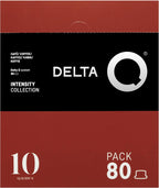Delta Q Qalidus Espresso Pods for Delta Q machines - Intensity 10, Notes of Caramel, XXL Pack - 80 Coffee Capsules