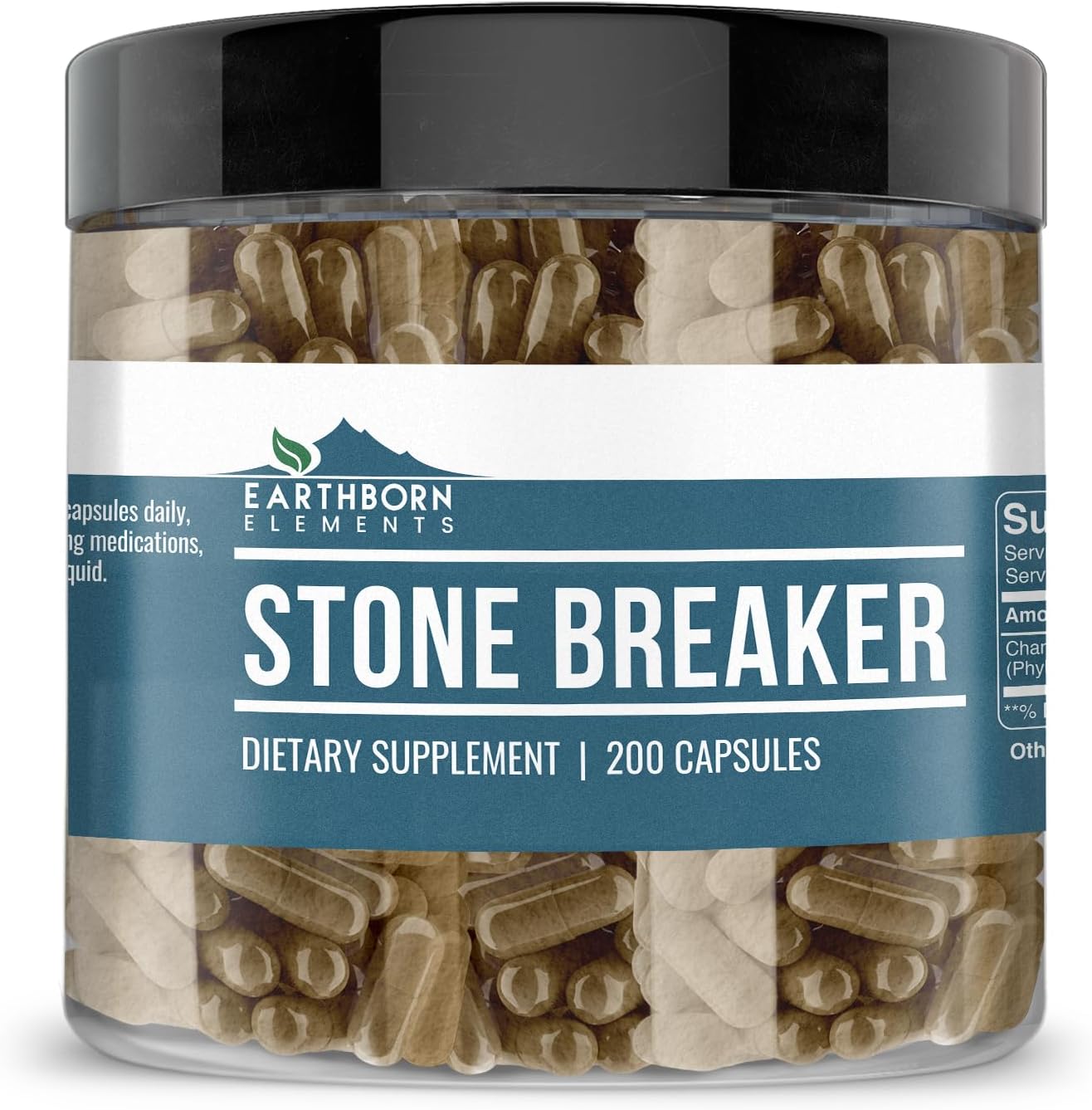 Earthborn Elements Chanca Piedra (Stone Breaker), 200 Capsules, Pure & Undiluted, No Additives