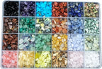Gemstone Beads Natural Irregular Shaped Stone Chips Crystal Energy Healing Power for Jewelry Making(24 Material)