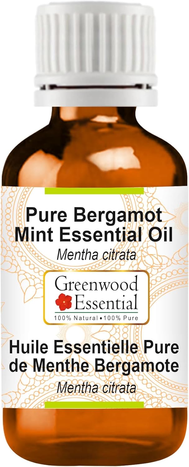Greenwood Essential Pure Bergamot Mint Essential Oil (Mentha citrata) Steam Distilled 5ml (0.16 oz)