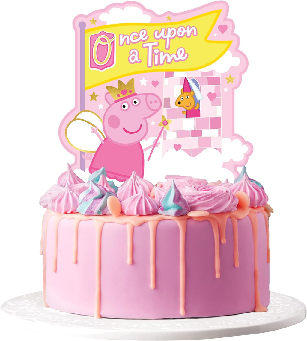 Treasures Gifted 1 Princess Peppa Pig Cake Topper - Officially Licensed Peppa Pig Cake Decoration - Peppa Pig Birthday Party Supplies - Peppa Pig Party Supplies - Peppa Pig Party Decorations