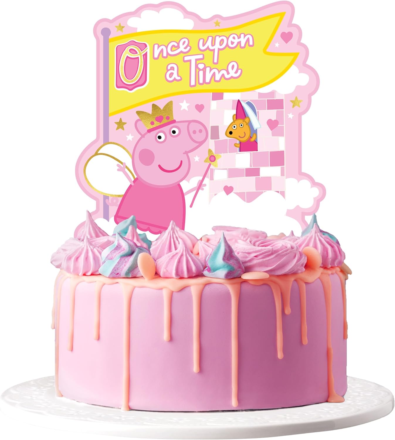 Treasures Gifted 1 Princess Peppa Pig Cake Topper - Officially Licensed Peppa Pig Cake Decoration - Peppa Pig Birthday Party Supplies - Peppa Pig Party Supplies - Peppa Pig Party Decorations