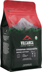 Ethiopian Coffee, Yirgacheffe Region, USDA Organic, Whole Bean, Kosher, Fresh Roasted, 16-ounce
