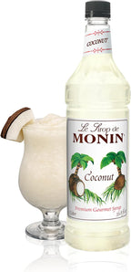 Monin - Coconut Syrup, Sweet and Rich, Great for Cocktails and Smoothies, Gluten-Free, Vegan, Non-GMO (1 Liter)