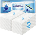 30 Count Heavy Duty Wet Mopping Cloths Refill Compatible with Swiffer Sweeper XL Mop, Disposable Wet Pads Refill X-Large Size for Multi-Surface Floor Cleaning, Unscented
