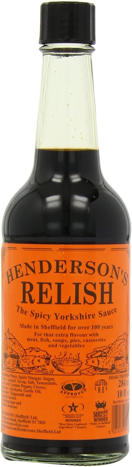 Hendersons Spicy Relish Yorkshire 284 ml (pack de 4)