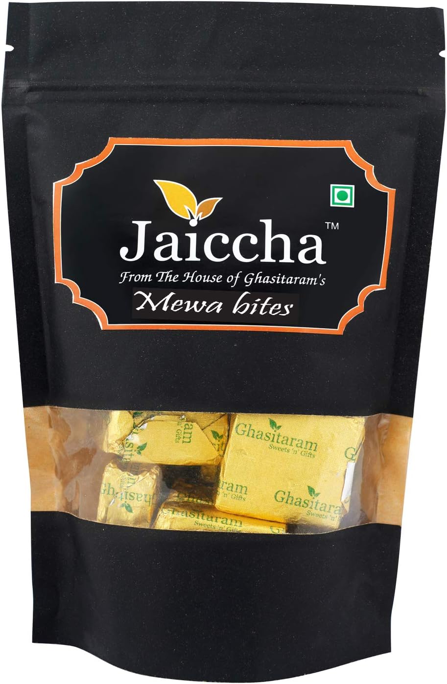 Jaiccha Ghasitaram MEWA Bites 200 GMS in Black Paper Pouch