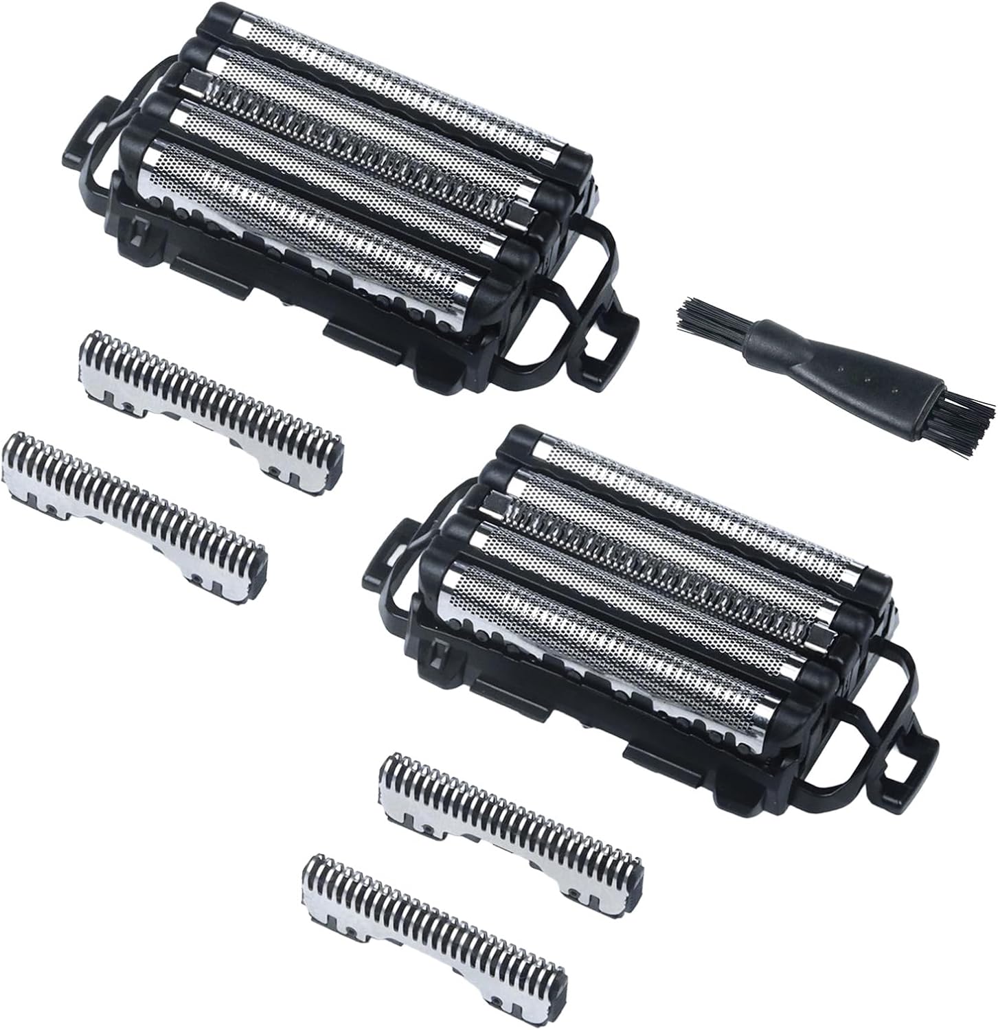 2-Pack Value Set Replacement Blades and Foil for Panasonic ARC5, Compatible with ES9032 WES9032P ES9034 ES9036, Fits Models ES-LV65 ES-LV67 ES-LV97 ES-LV9N ES-PV6A (+ 1 Cleaning Brush)