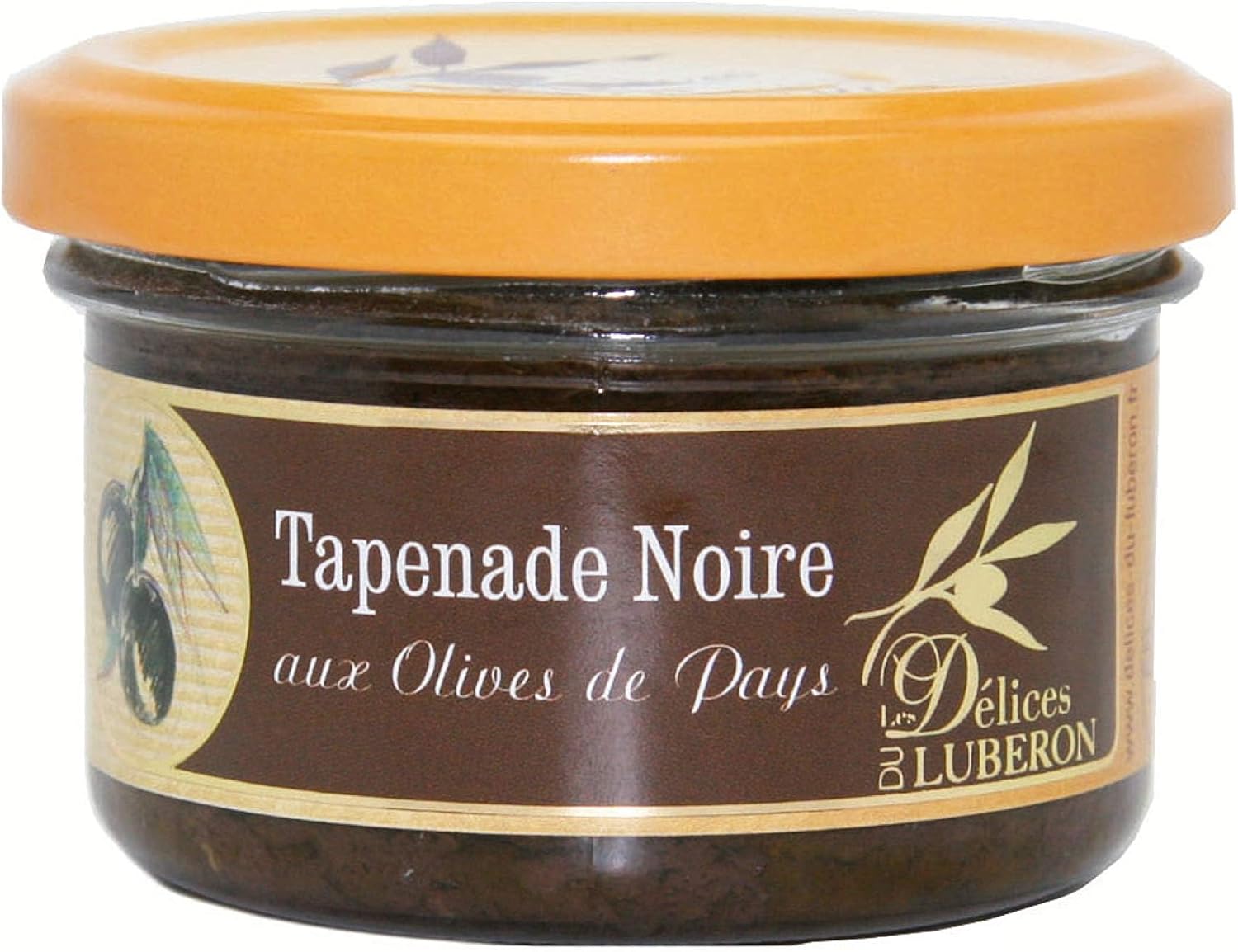 Tapenade Noire, Schwarze Oliven Zubereitung, 90g, Tapenade Noire aux Olives de Pays, Les DÃlices du LubÃron, Provence