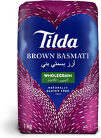 Tilda Brown Wholegrain Basmati Rice - 1kg (2.2lbs)