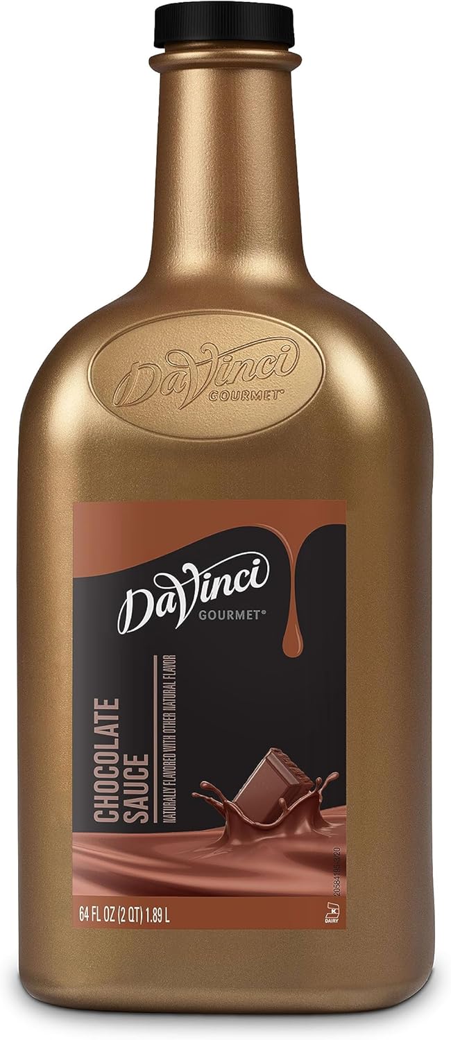 DaVinci Gourmet Chocolate Sauce, 64 Fluid Ounces (Pack of 1)
