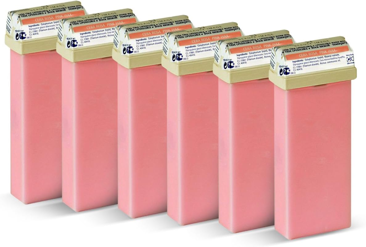 Beauty Image Pink Creme Warm Wax Roll On - Pack of 6