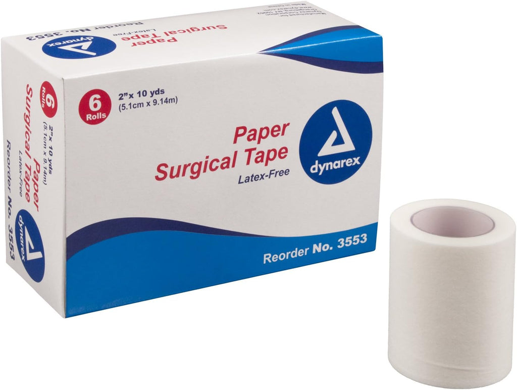 Dynarex Paper Surgical Tape 2" x 10 yds 12/6/Cs