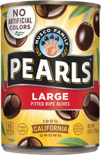 Pearls Large Ripe Pitted Olives, Pack of 6, 6 oz Cans