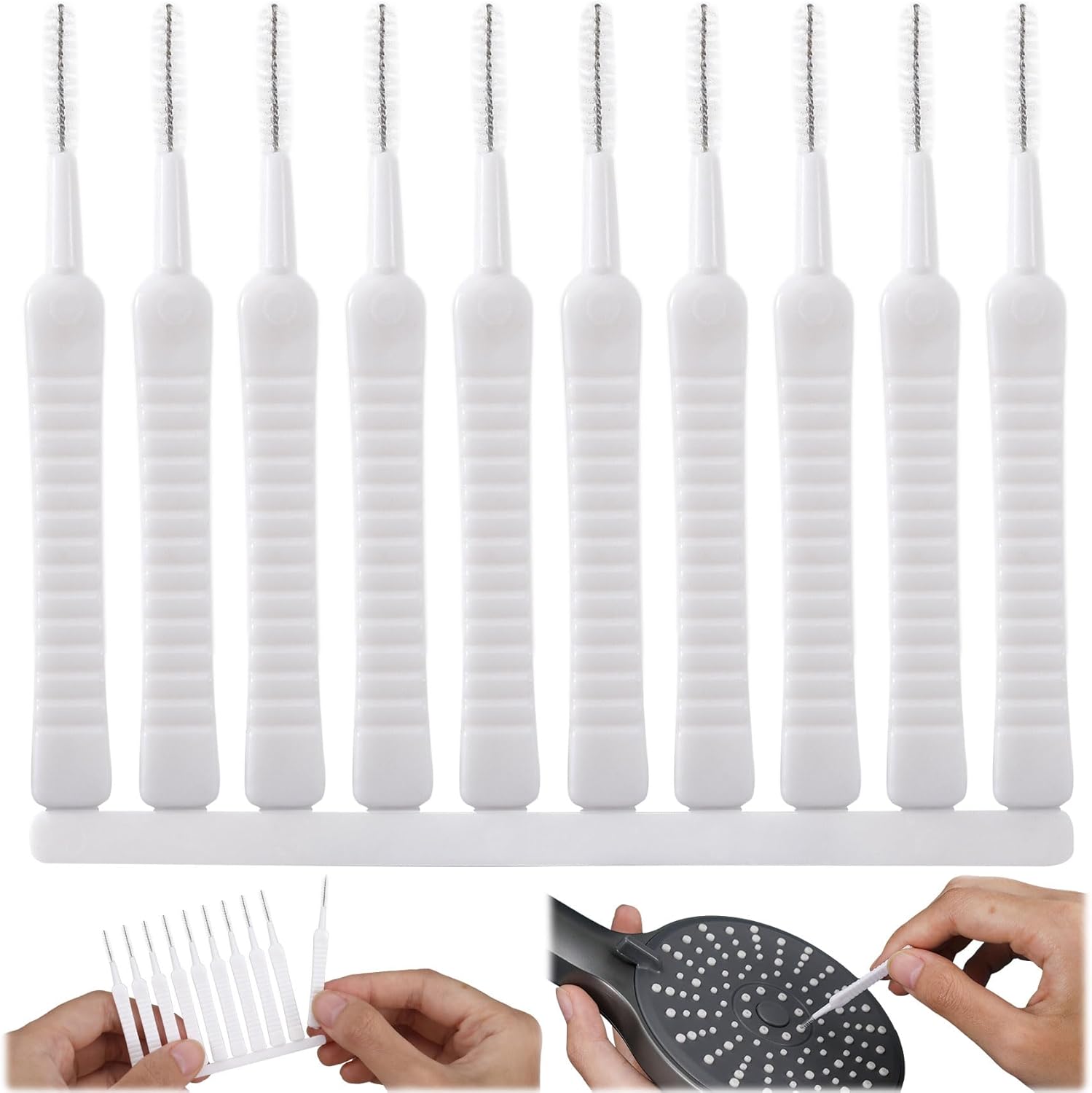 50 Pcs Shower Head Cleaning Brush Cell Phone Cleaner Tool Multifunctional Mini Cleaning Brushes for Household Bathroom