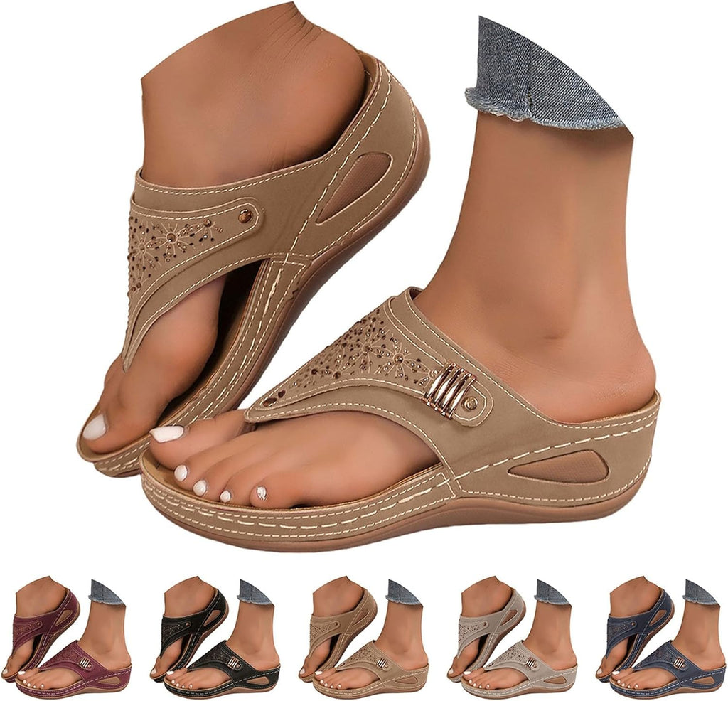 Orthopedic Sandals for Women 2026 Dressy Casual Summer Flip Flops With Arch Support Comfortable Beach Vacation