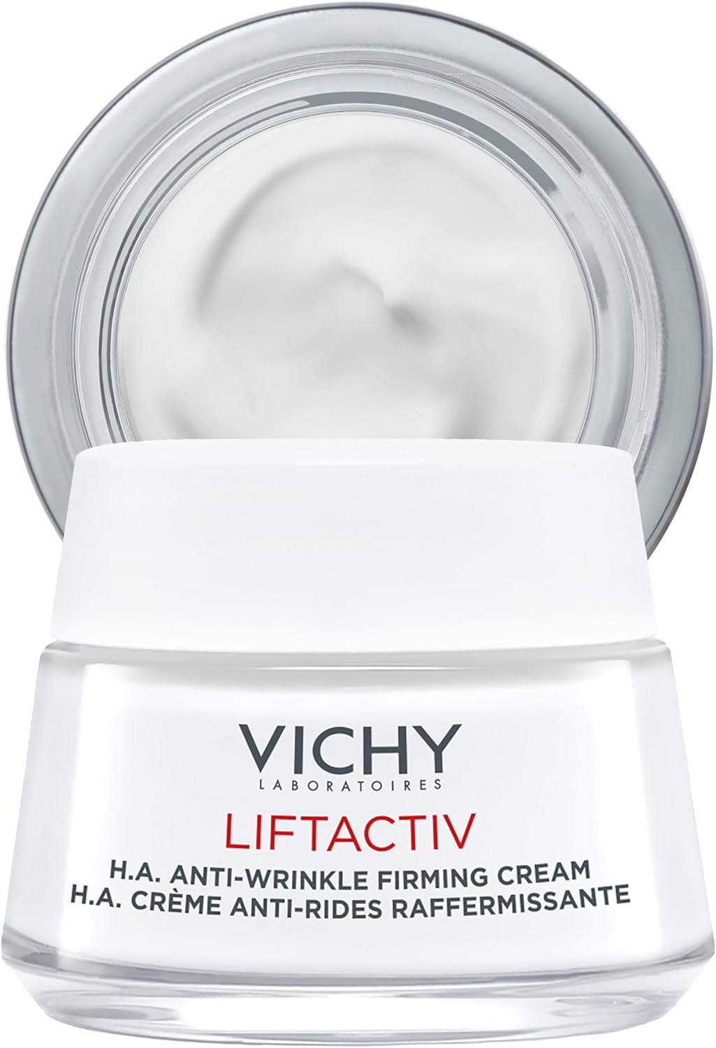 Vichy LiftActiv H.A. Anti-Wrinkle Firming Cream, Anti Aging Face Cream With Vitamin C & Hyaluronic Acid, Smoothing & Firming For Wrinkles, Visibly Plumps Skin & Improves Radiance